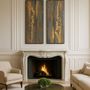 Paintings - Diptyque paint Acrylic resin "CARAMEL" - TURIK&ART (KSENIIA TURIK)