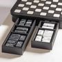 Design objects - Large Chess Set by Giobagnara in Monogram Leather and Marble - ELIE SAAB MAISON