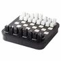 Design objects - Large Chess Set by Giobagnara in Monogram Leather and Marble - ELIE SAAB MAISON