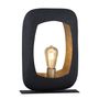 Desk lamps - S/2 ASS LAMPS. ' PARIS' MATT BLACK+GOLD - FANCY