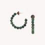Jewelry - Creole earrings - Aventurine - NATURE BIJOUX