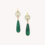 Jewelry - Drop and ring earrings - Agata Verde - NATURE BIJOUX
