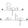 Decorative objects - Wire Wall Decoration\" Dad at the top\ "” - to pin - BIJOUX DE MUR