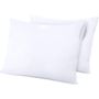 Linge de lit - Lot de 2 Protege Taies Flanelle 100% Coton 50 x 70 cm - COTON PUR