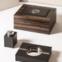 Design objects - Giobagnara lighter in leather and polished palladium - ELIE SAAB MAISON