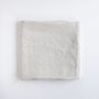Table linen - Beige Linen Gingham Tablecloth 140 x 180 cm - OURY HOME
