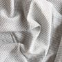 Table linen - Beige Linen Gingham Tablecloth 140 x 180 cm - OURY HOME