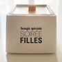 Objets personnalisables - Bougie en béton à message - TOUT EST DIT