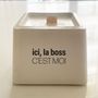 Objets personnalisables - Bougie en béton à message - TOUT EST DIT