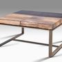 Coffee tables - COFFEE TABLE 'MANAMA' PETRIFIED WOOD/RESIN - FANCY