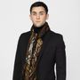 Scarves - GAETAN black wool scarf - MONSIEUR CHARLI