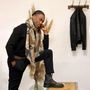 Foulards et écharpes - Foulard en laine et modal PRODIGE ambre - MONSIEUR CHARLI