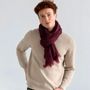 Scarves - RUBEN cherry wool scarf - MONSIEUR CHARLI