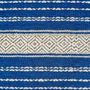 Tapis - Tapis à tisser à pédales en laine vierge — bleu et beige - HUAKAL