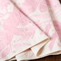 Fabrics - Pink Tenango Embroidered Bed Runner - HUAKAL