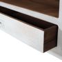 Meubles TV - Meuble TV en manguier blanc vieilli - GINER Y COLOMER