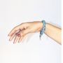Bracelets - Upcycled fabric bracelets — macrame, charms & sari tassels - I WAS A SARI