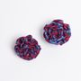Jewelry - Ruffle earrings made from upcycled sari - I WAS A SARI
