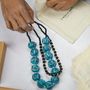 Bijoux - Colliers de perles fabriqués à la main à partir de perles enveloppées - I WAS A SARI
