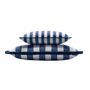 Accessoires de déco extérieure - Couple Striped Outdoor Indoor Cushions Blue and White - LO DECOR