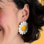 Bijoux - Boucle d'Oreille CLAP - DAISY - pâquerette - bijou - CLAP PARIS