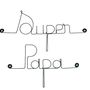Other wall decoration - Wire Wall Decoration\" Super Dad\ "” - to pin - BIJOUX DE MUR