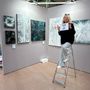 Paintings - Painting acrylic and resin "Underwater Flowers" - TURIK&ART (KSENIIA TURIK)
