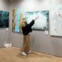 Paintings - Painting acrylic and resin "Underwater Flowers" - TURIK&ART (KSENIIA TURIK)
