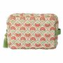 Bags and totes - Beauty Bag Carry Coral & Sage - PALAIS SUSTAINABLE LUXURY