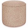 Ottomans - Pouf Maya Rose & Ecru - PALAIS SUSTAINABLE LUXURY