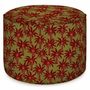 Ottomans - Pouf Laura Olive & Bordeaux - PALAIS SUSTAINABLE LUXURY