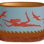 Blinds - Palais x Hôtel Magique Lampshade Thalassa Smokey Blue & Coral - PALAIS SUSTAINABLE LUXURY
