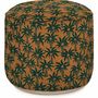 Accessoires de déco extérieure - Pouf d'extérieur Laura Mousse & Caramel - PALAIS SUSTAINABLE LUXURY