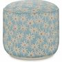 Outdoor decorative accessories - Outdoor Pouf Laura Ice & Ecru - PALAIS SUSTAINABLE LUXURY