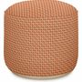Outdoor decorative accessories - Outdoor Pouf Janis Burnt Orange - PALAIS SUSTAINABLE LUXURY