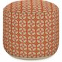 Outdoor decorative accessories - Outdoor pouf Coco Burnt Orange & Rose - PALAIS SUSTAINABLE LUXURY