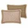 Garden textiles - Double sided cushion Maya Rose & Ecru x Rosita Olive & Rose - PALAIS SUSTAINABLE LUXURY