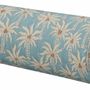 Tissus pour extérieurs - Coussin traversin Laura Ice & Écru - PALAIS SUSTAINABLE LUXURY