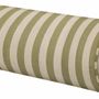 Tissus pour extérieurs - Coussin traversin Jackie Olive & Écru - PALAIS SUSTAINABLE LUXURY