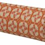 Tissus pour extérieurs - Coussin traversin Coco Orange & Rose - PALAIS SUSTAINABLE LUXURY