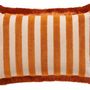 Coussins textile - Coussin Jackie Rouille & Sable - PALAIS SUSTAINABLE LUXURY
