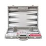 Apparel - Backgammon Set Grey - Ostrich Vegan Leather - Large - VIDO LUXURY BOARD GAMES
