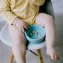 Repas pour enfant - Set 2 Bols ventouses en silicone - Blue Abyss / Lagoon - EKOBO