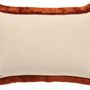 Coussins textile - Coussin Jackie Rouille & Sable - PALAIS SUSTAINABLE LUXURY