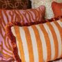 Coussins textile - Coussin Jackie Rouille & Sable - PALAIS SUSTAINABLE LUXURY