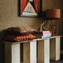 Coussins textile - Coussin Jackie Corail & Caramel - PALAIS SUSTAINABLE LUXURY