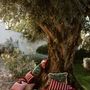 Garden textiles - Cushion Janis Bordeaux & Pink - PALAIS SUSTAINABLE LUXURY