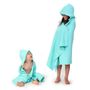 Kids accessories - Organic Cotton Kids Hooded Towel - Lagoon - EKOBO