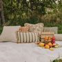 Tissus pour extérieurs - Coussin Janis Mousse & Olive - PALAIS SUSTAINABLE LUXURY