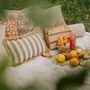 Tissus pour extérieurs - Coussin Janis Mousse & Olive - PALAIS SUSTAINABLE LUXURY
